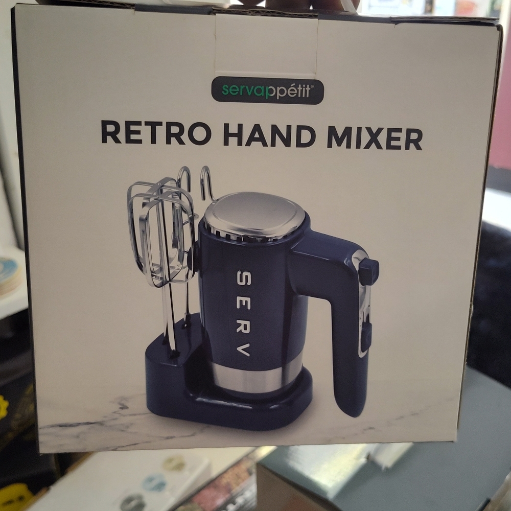 Servapetít Retro Hand Mixer - Blue